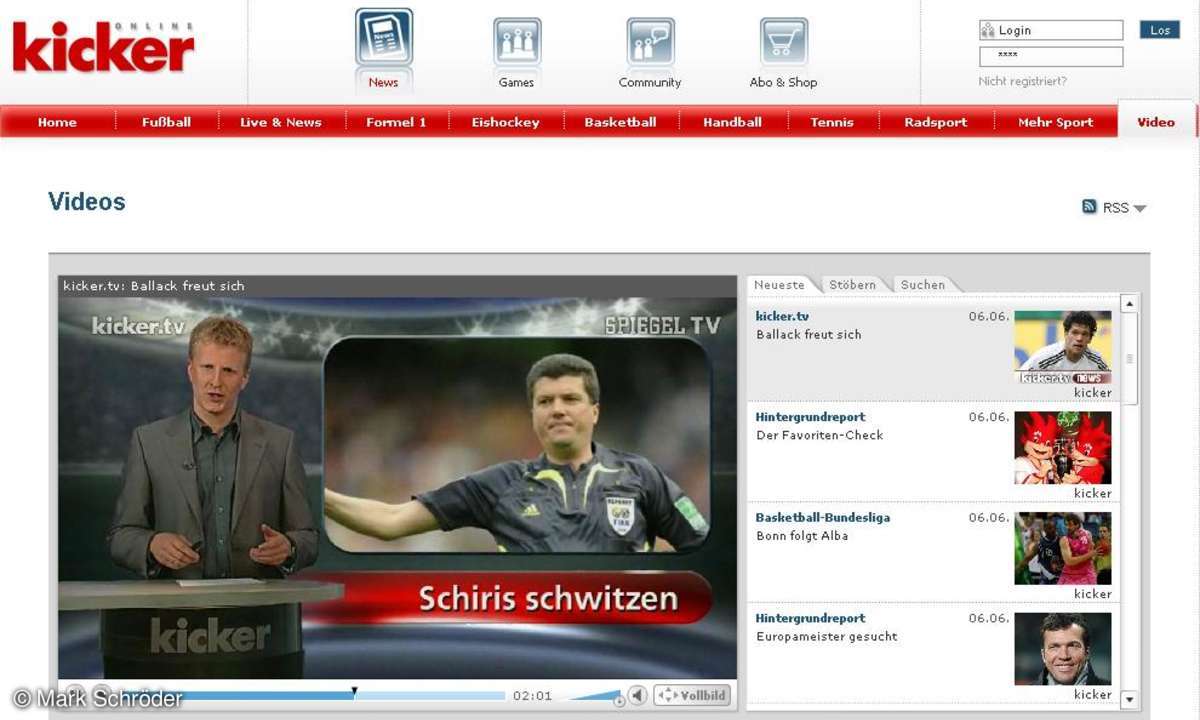 Fußball-EM: Kicker.tv