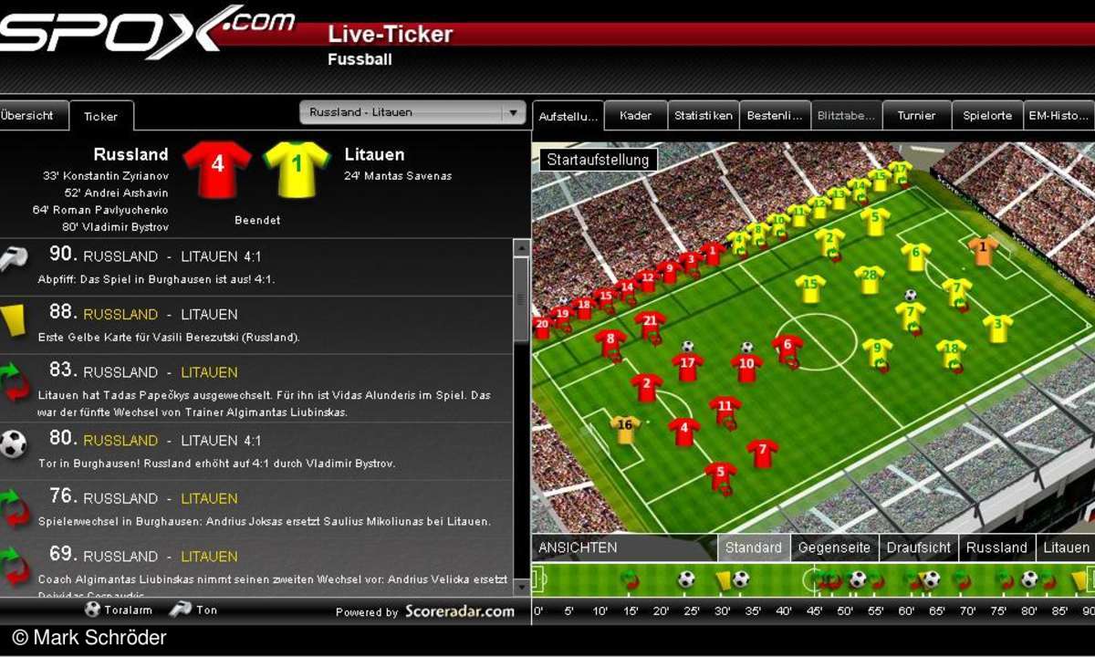 Fußball-EM: Spox.com Live-Ticker