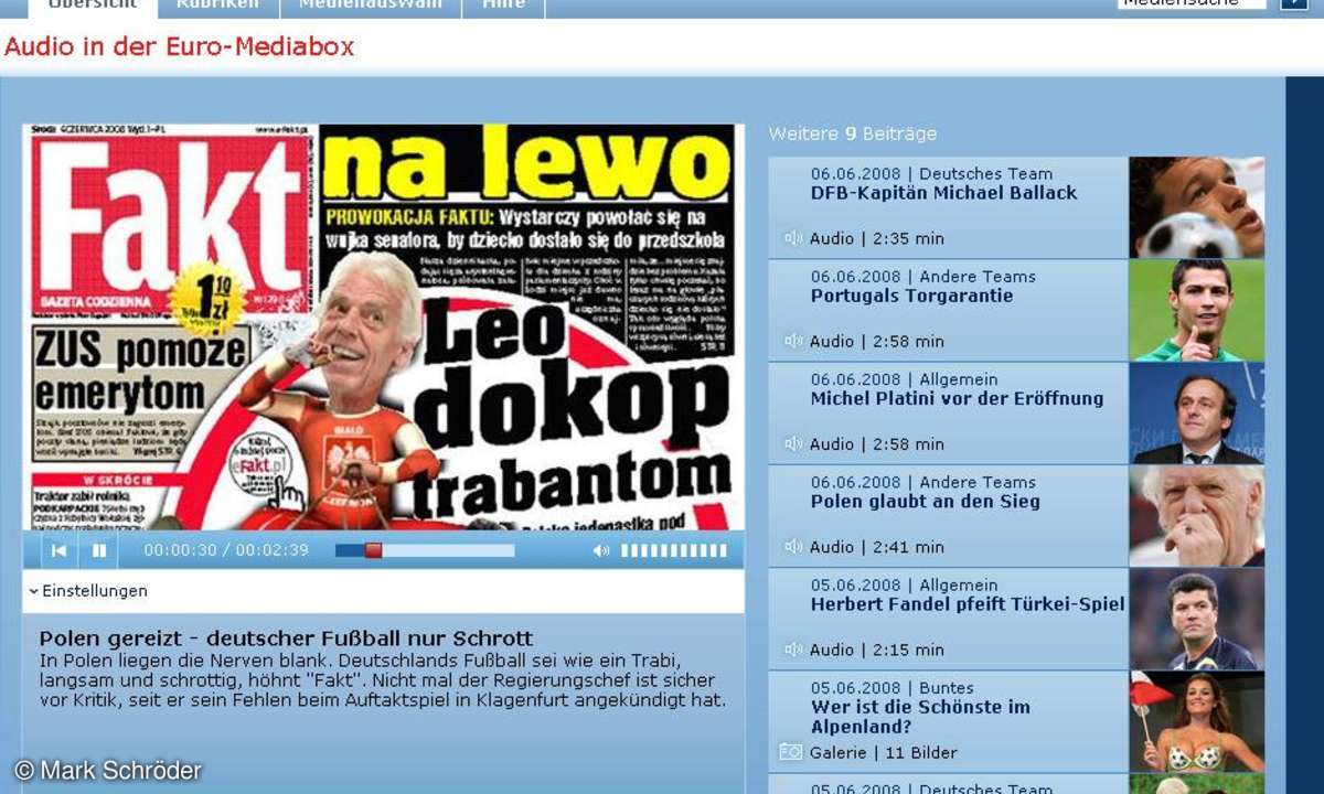 Fußball-EM: ARD Mediabox