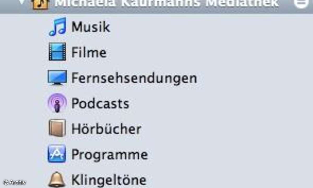 iTunes 9: Privatfreigabe