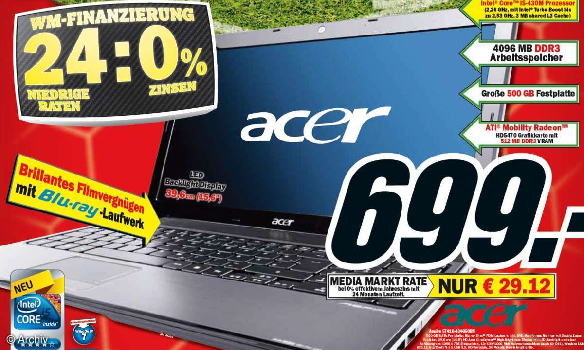 Acer-Angebot bei Media Markt