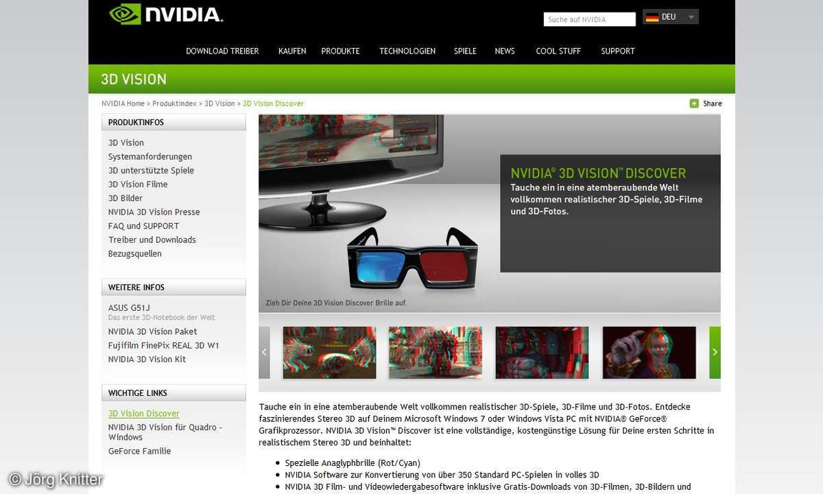 Nvidia 3D Vision Discover