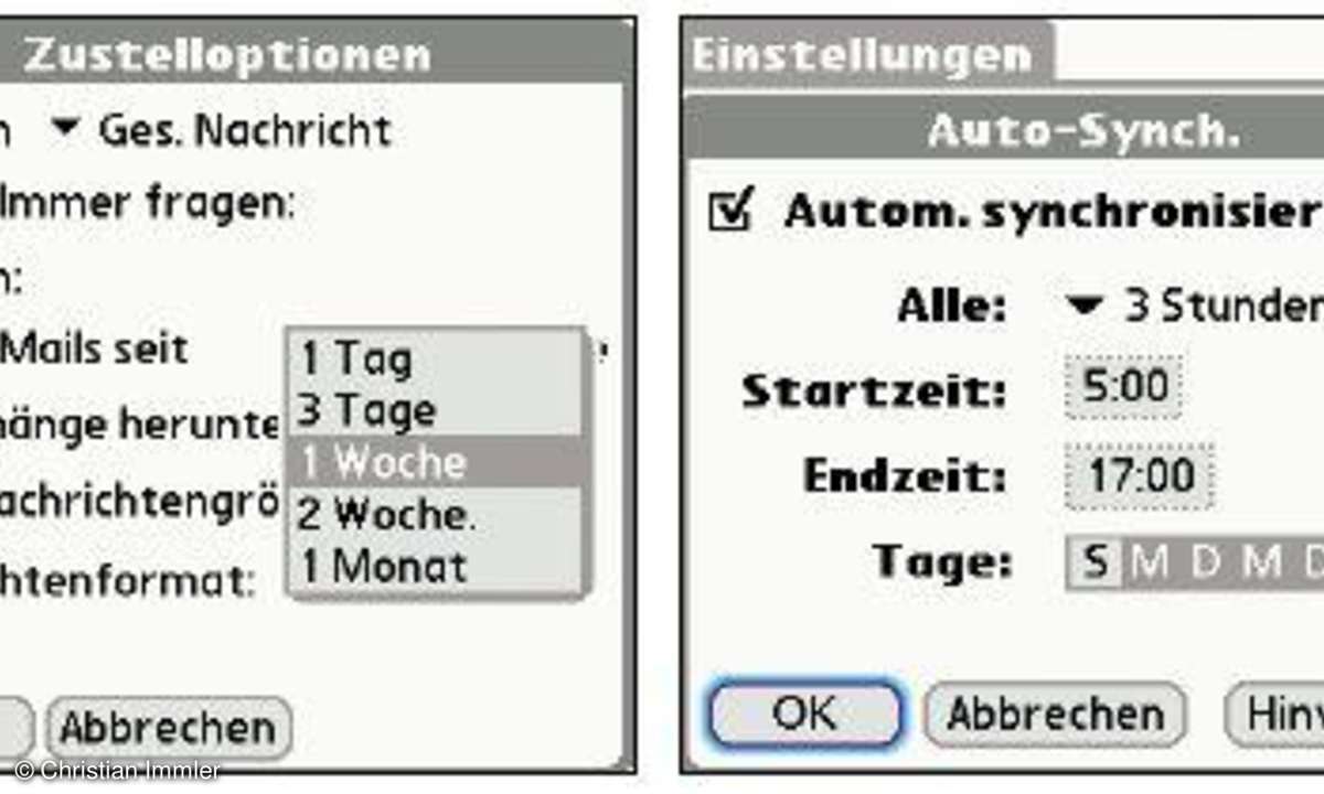 Praxis: E-Mail auf dem PDA