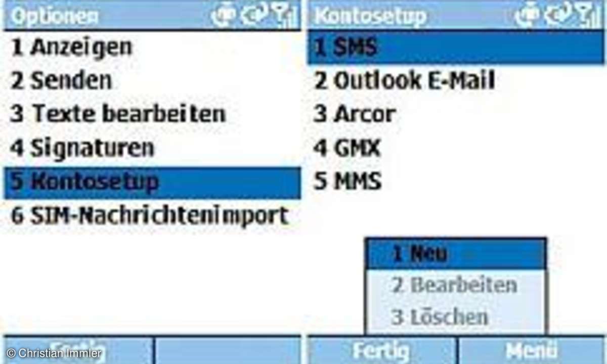 Praxis: E-Mails auf dem Handy