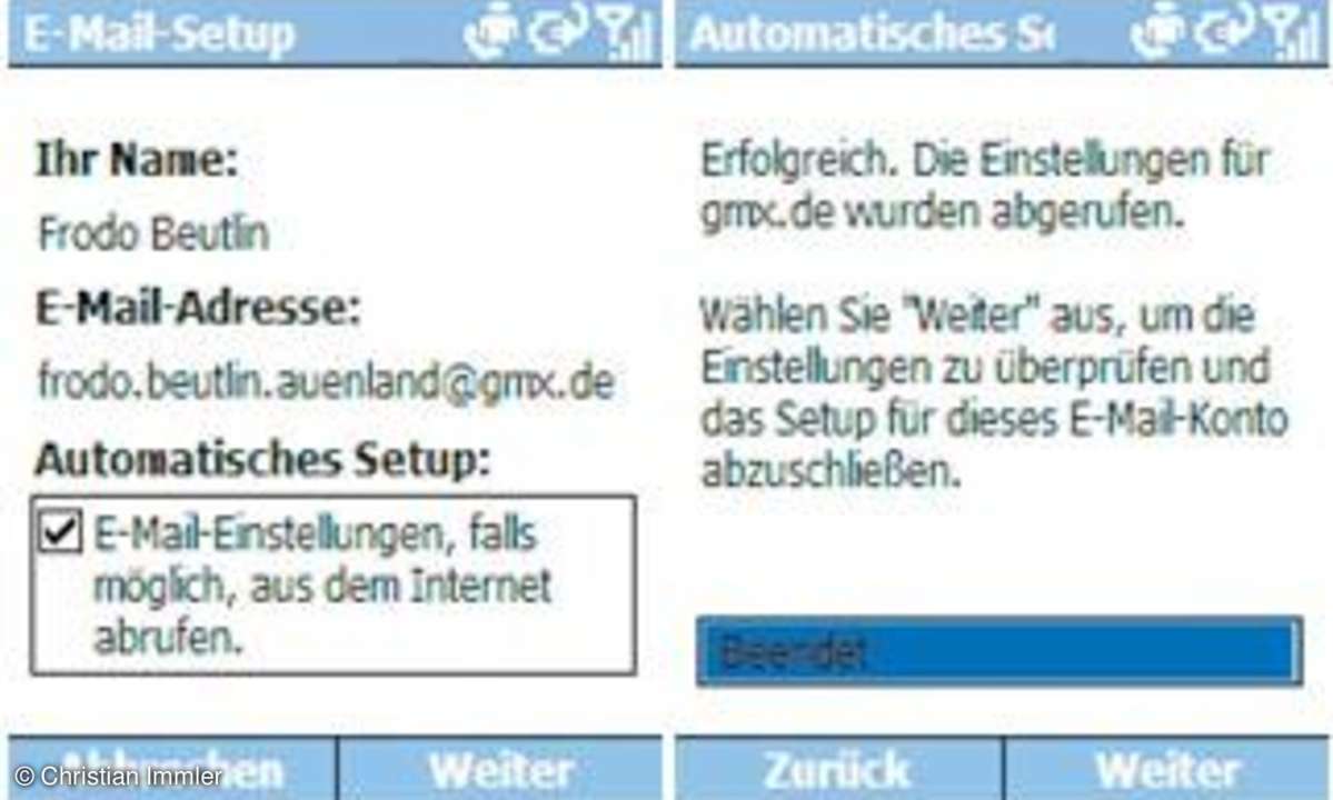 Praxis: E-Mails auf dem Handy