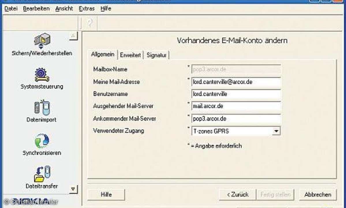 Praxis: E-Mails auf dem Handy