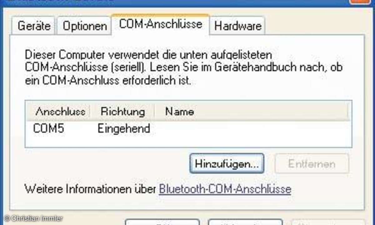 Praxis: Mit dem Notebook per Handy und Bluetooth ins Internet