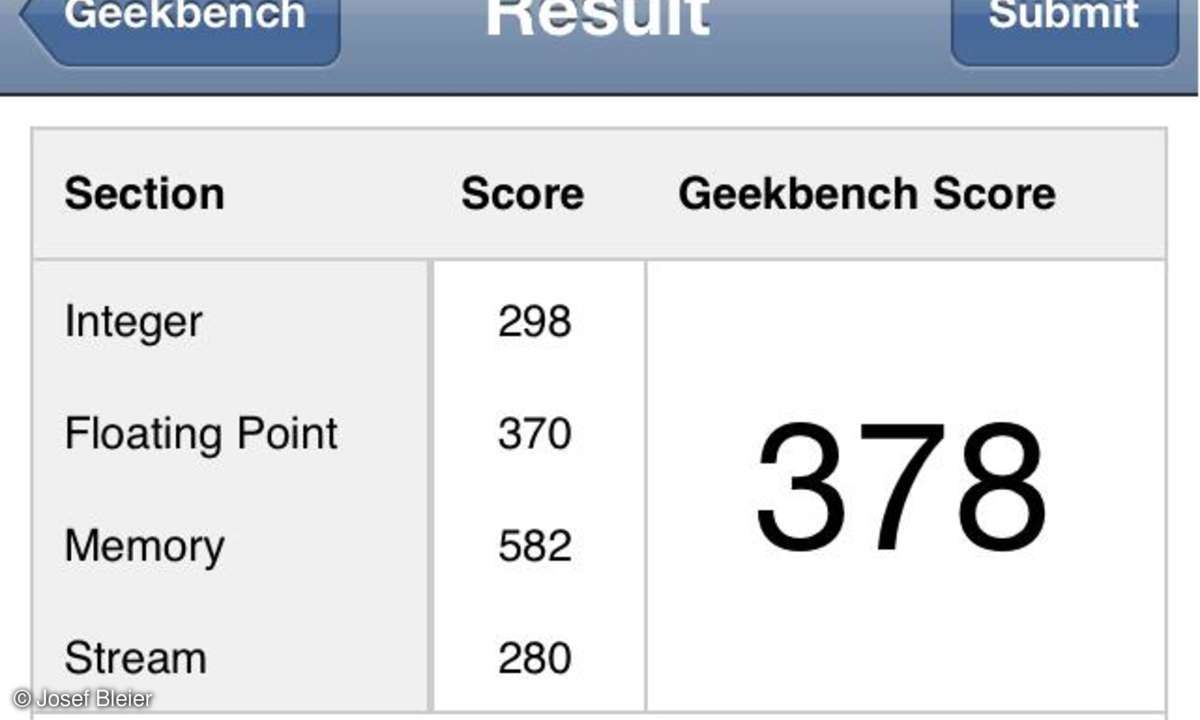 Apple iPhone 4 Geekbench
