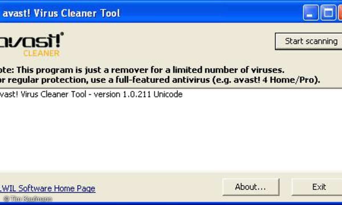Portable System-Tools: Avast Virus Cleaner