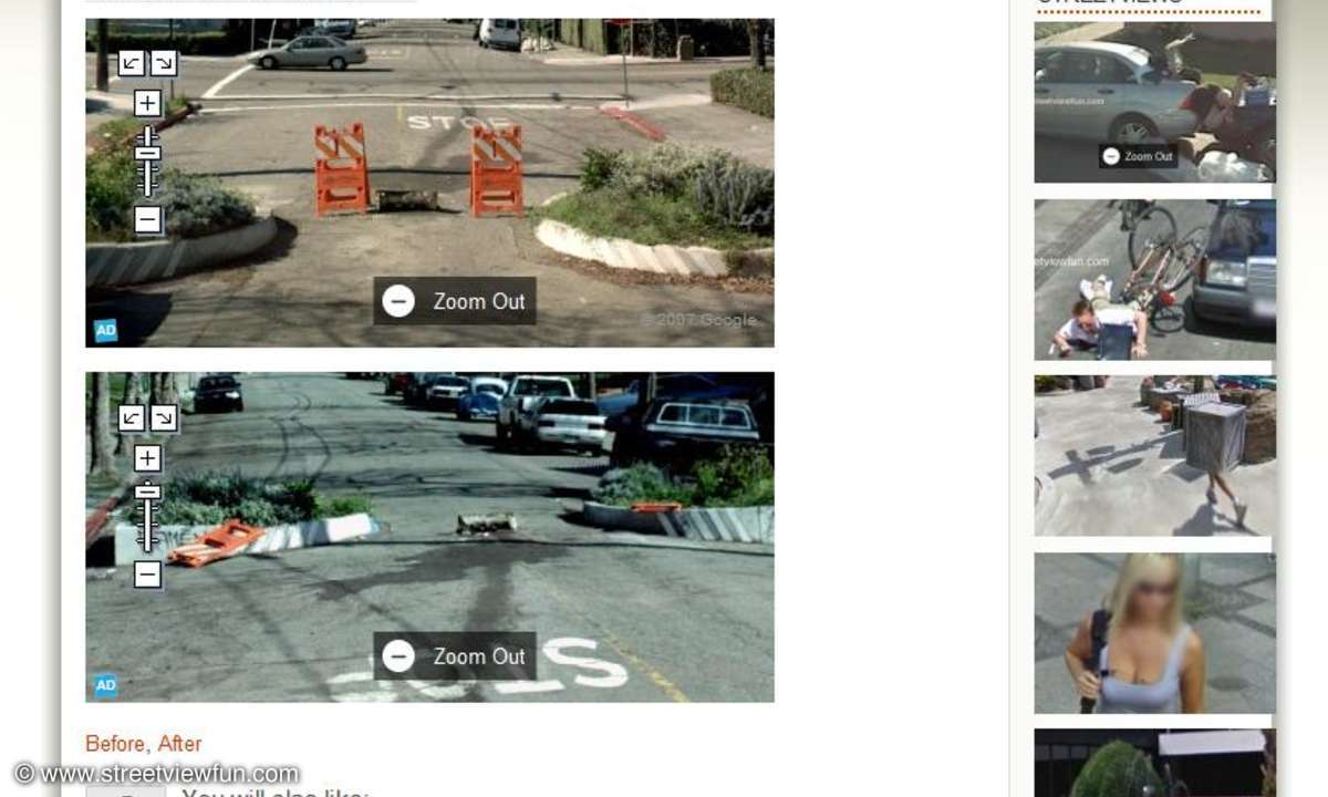Screenshot von www.streetviewfun.com