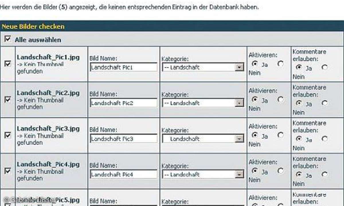 Test & Technik: Online-Fotogalerie