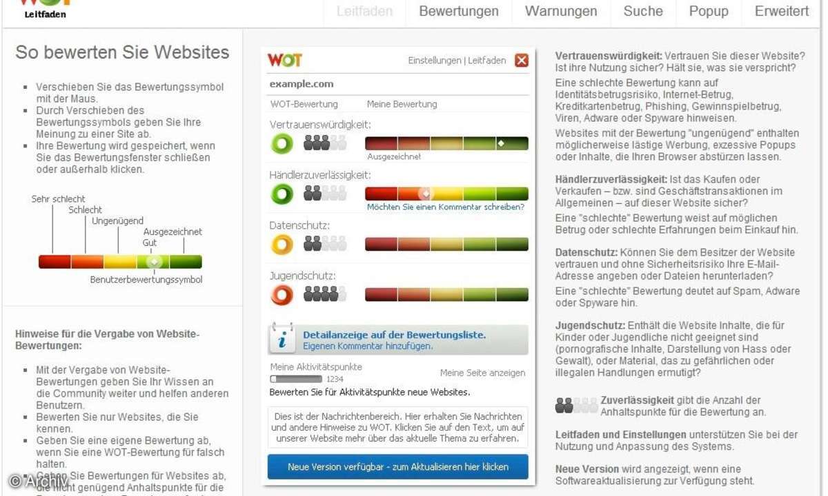 WOT Web of Trust Sicherheit Internet
