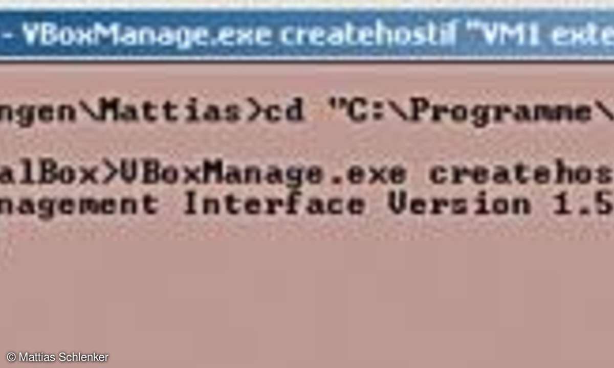 Virtualisierung mit VirtualBox: VBoxManage