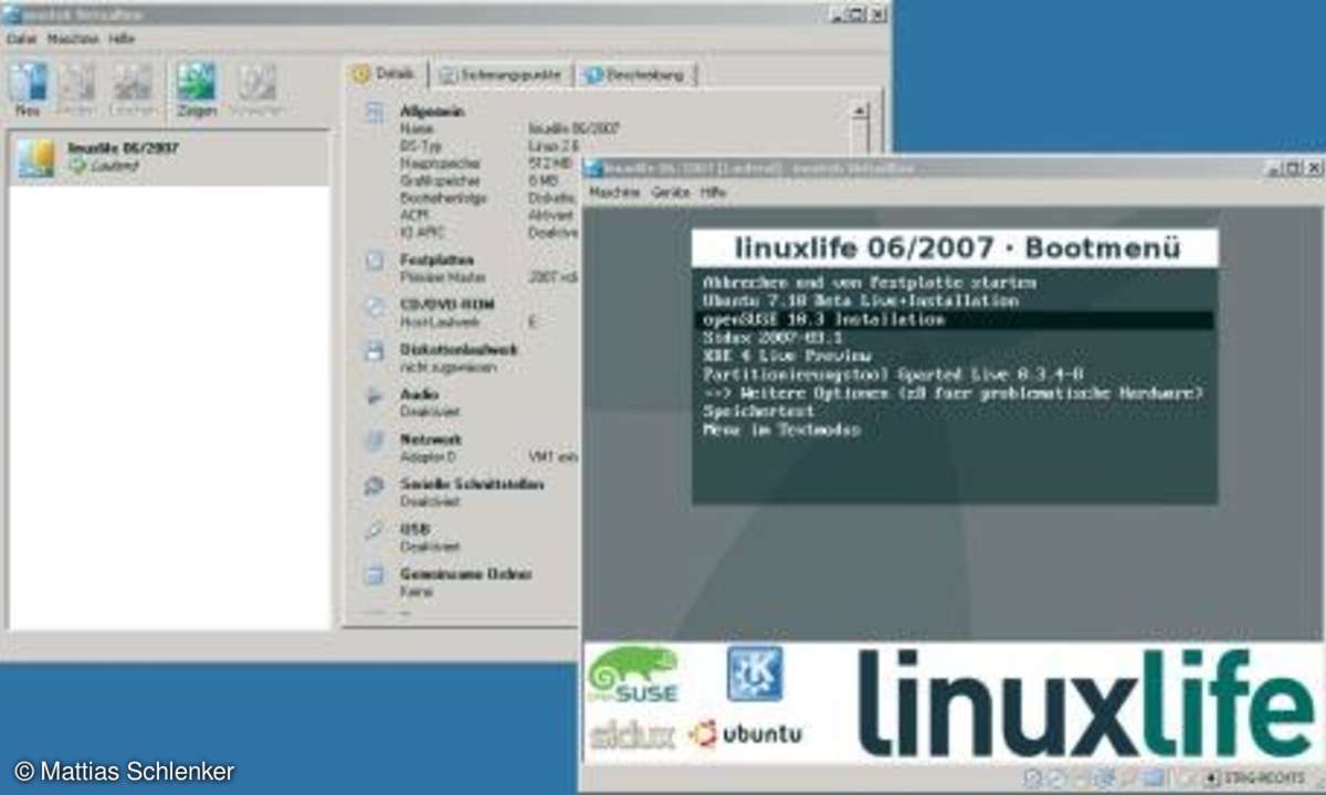 Virtualisierung mit VirtualBox: Linux-Testsystem