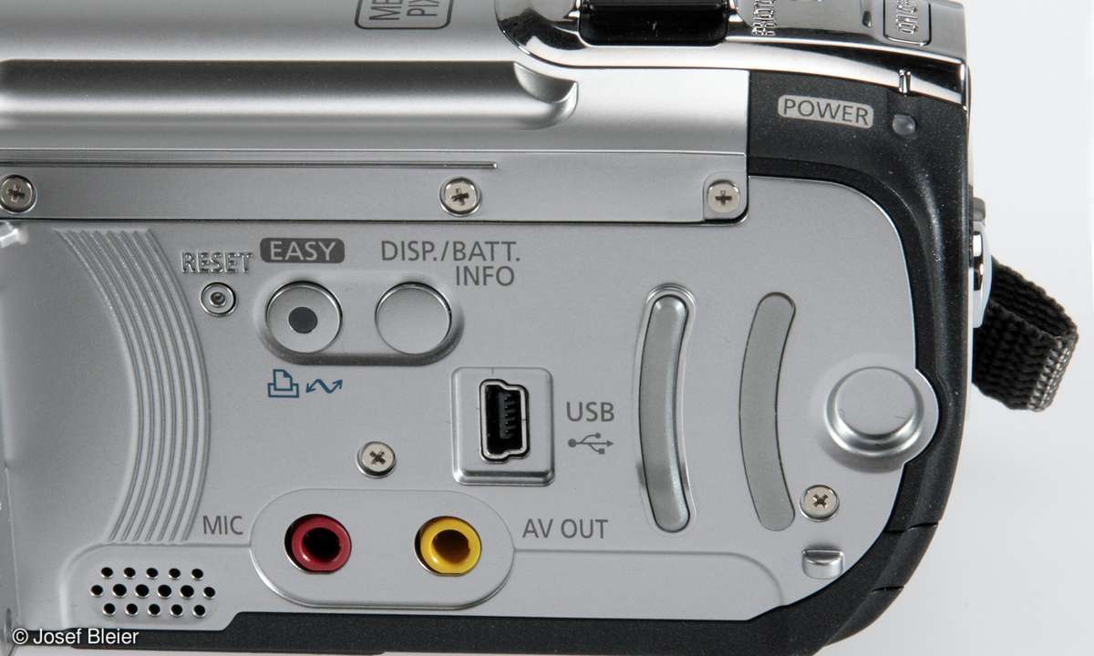 Canon FS100: Mikrofoneingang