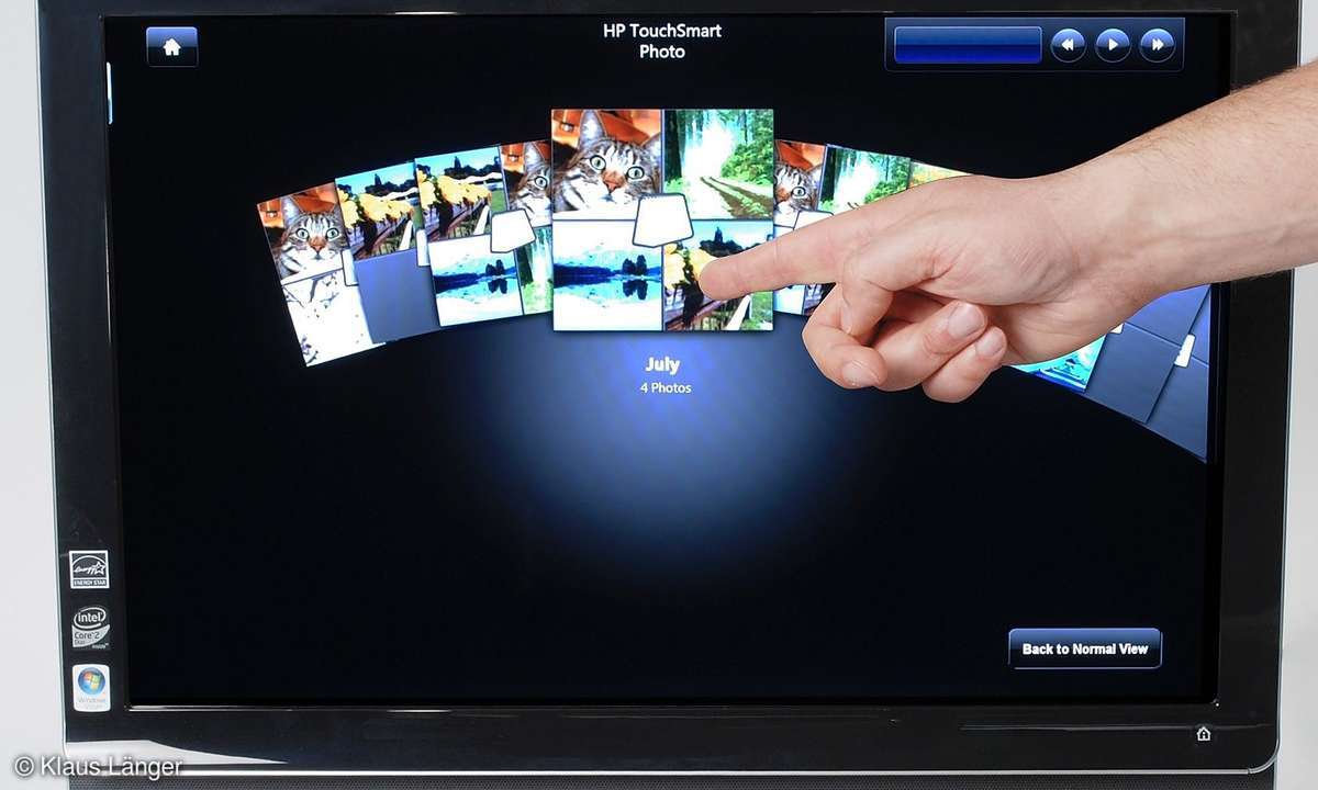 HP TouchSmart: Die Ordneransicht