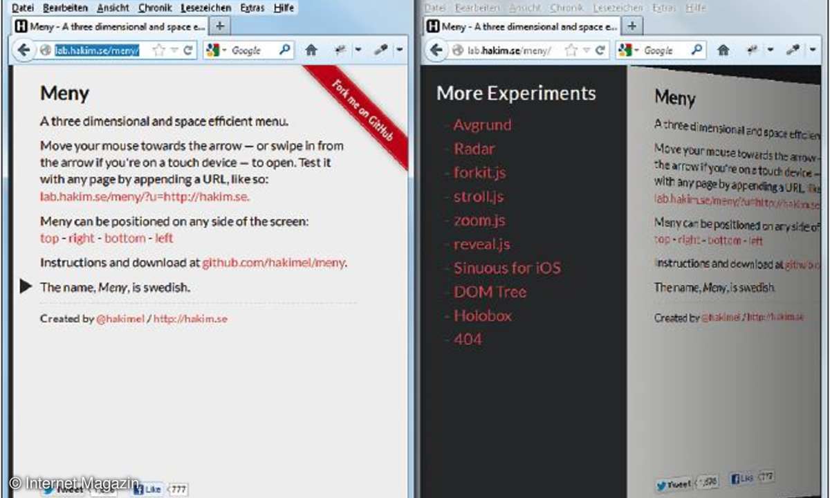 internet, webdesign, off-canvas, layout, desktop, css, javascript