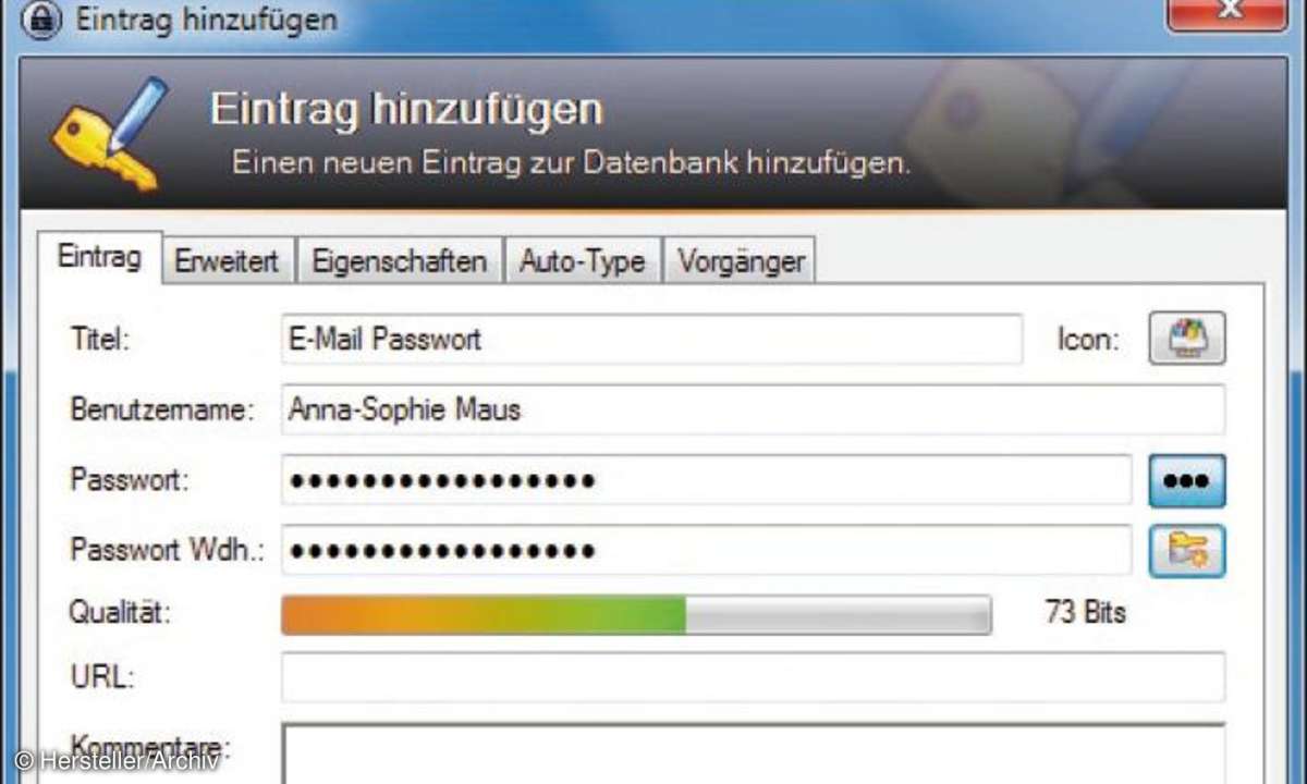 KeePass, software, tools