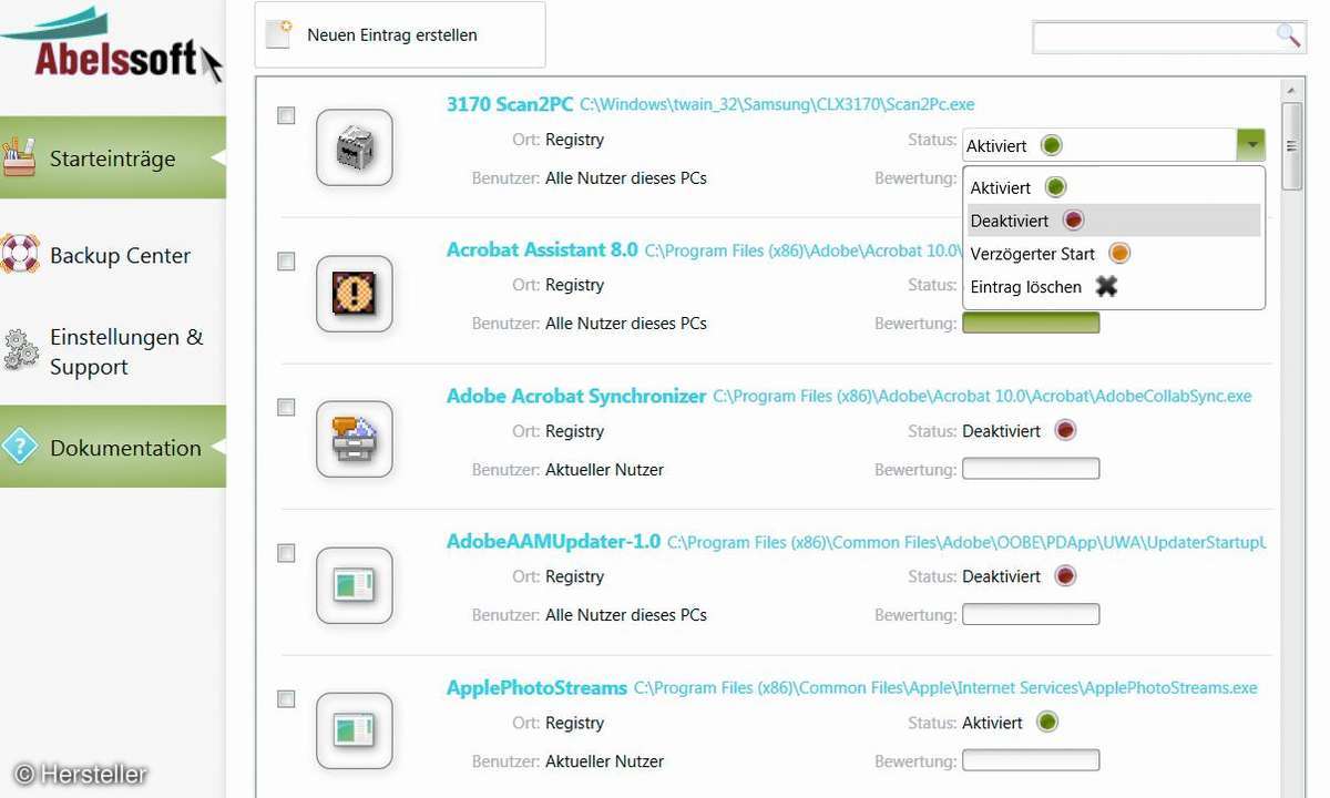 Systemstart beschleunigen mit StartupStar 2012