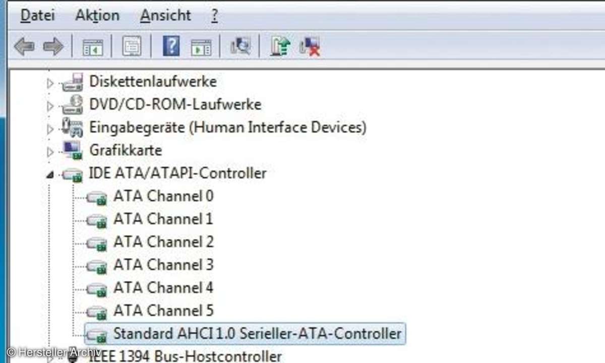 Für die SSD ist der AHCIModus lebenswichtig.
