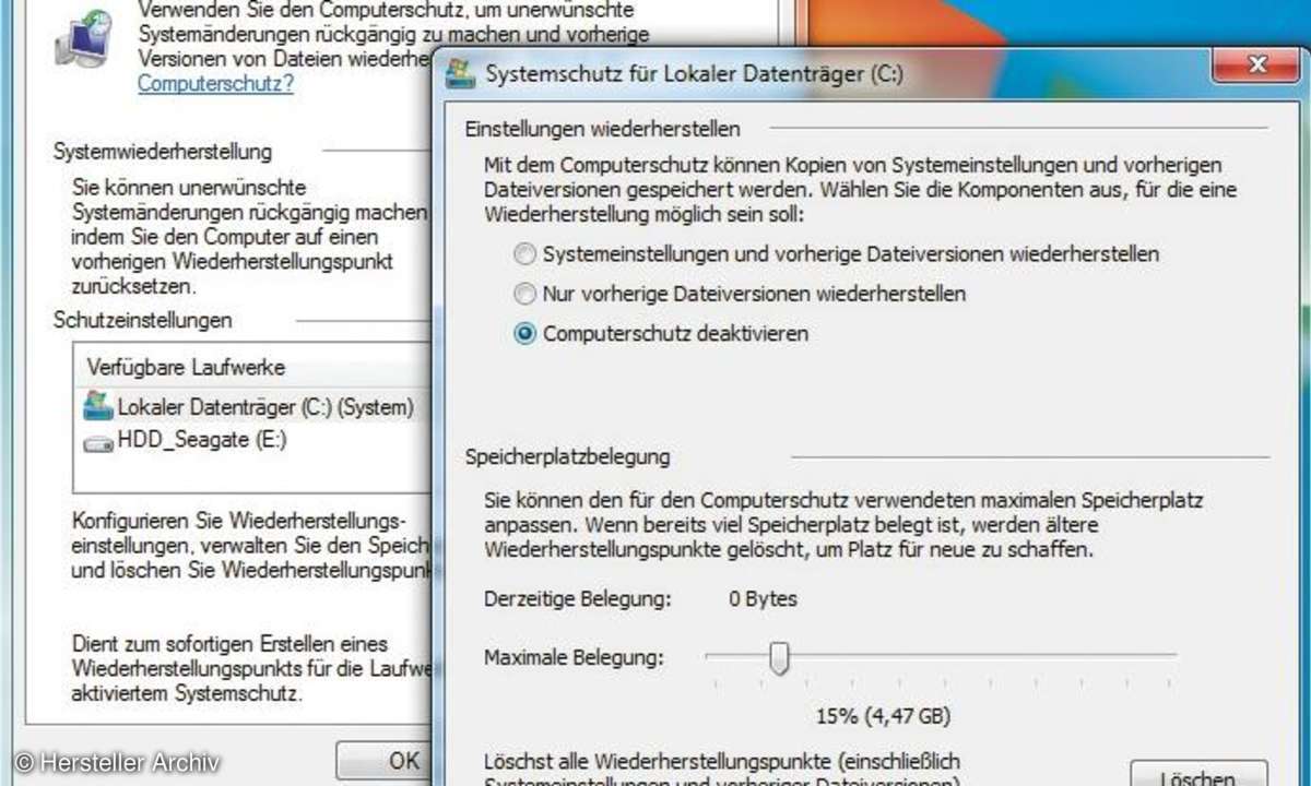 Die ständige Systemüberwachung verursacht sehr viele Schreibvorgänge.