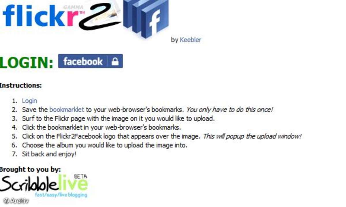 Facebook & flickr