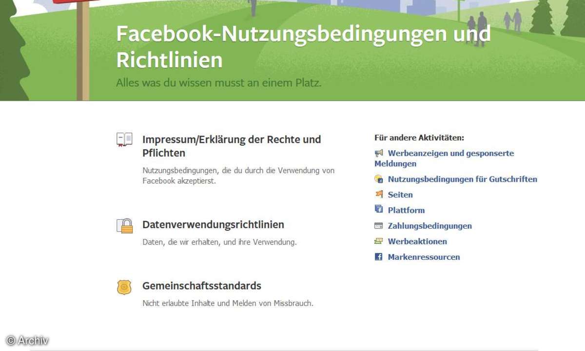 Facebook - Nutzungsbedingungen