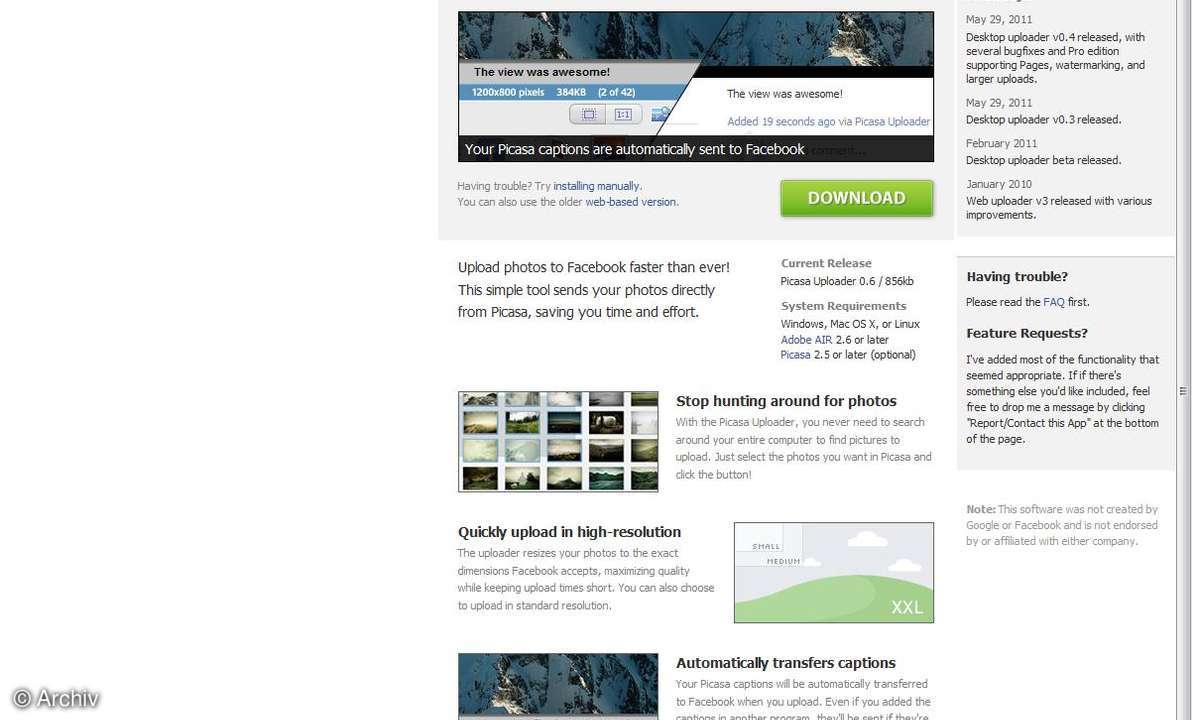 Facebook & Picasa