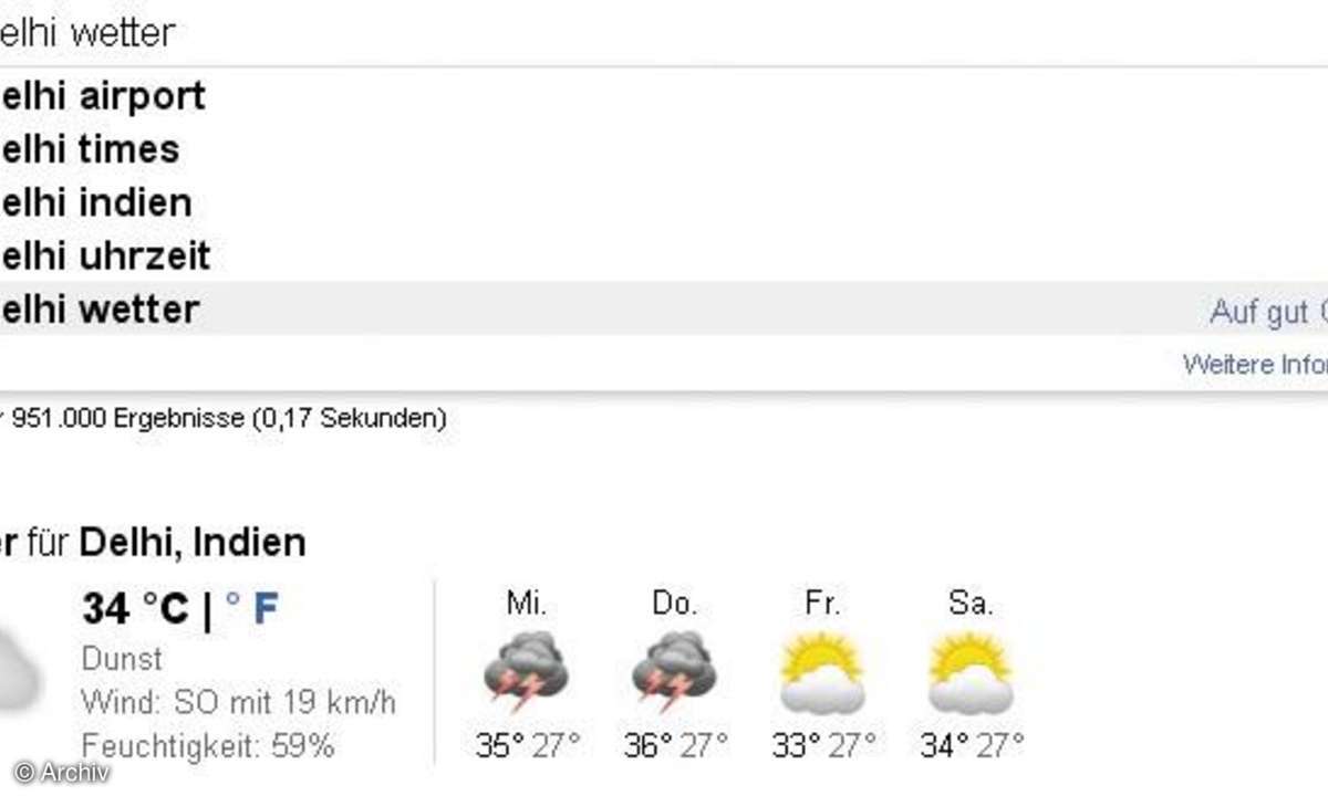 Google Wetter