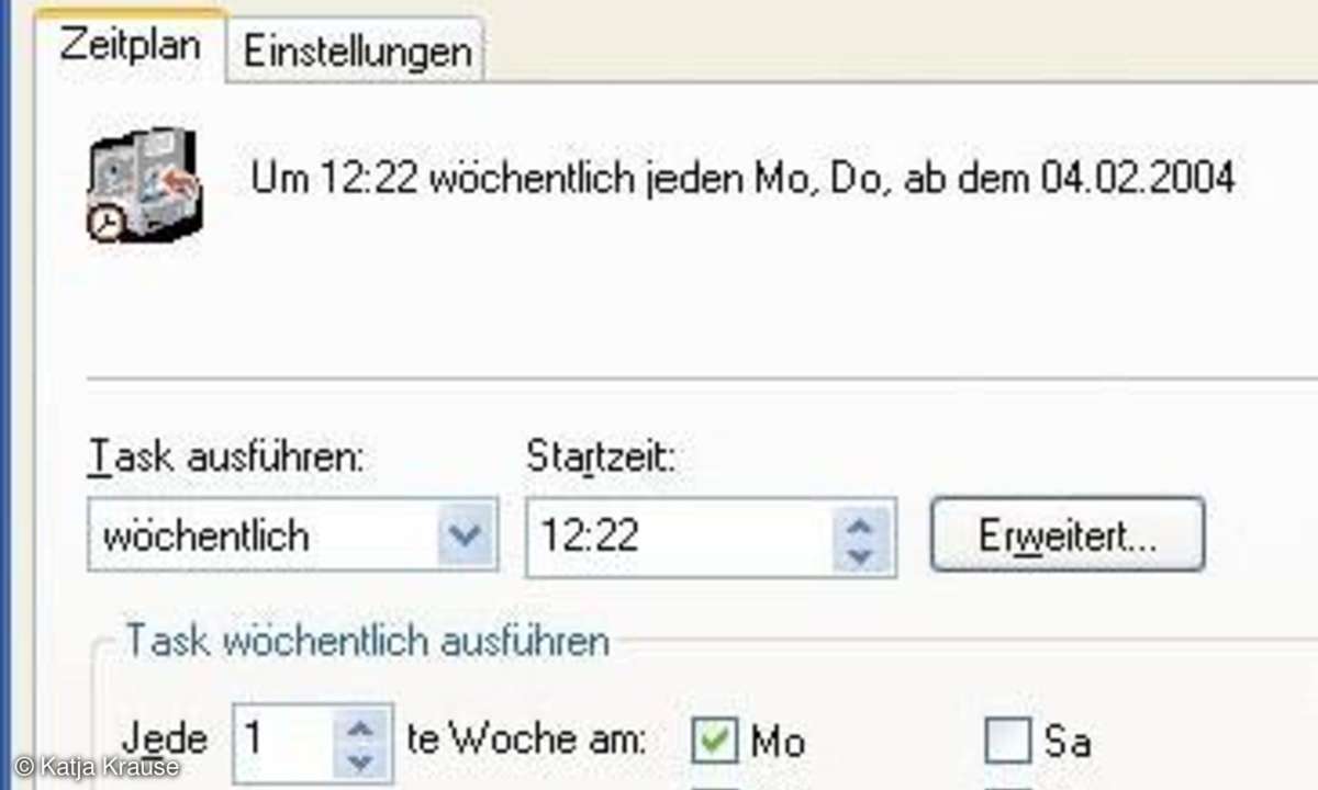 Backup mit Windows XP