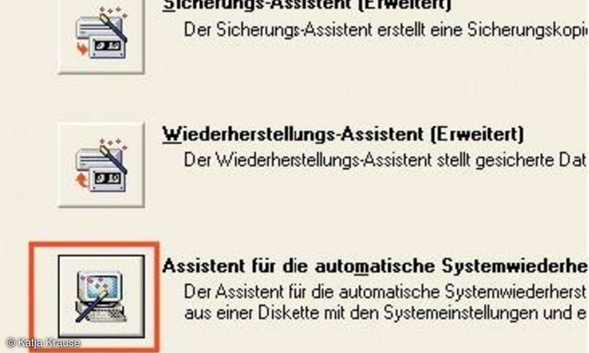 Backup mit Windows XP