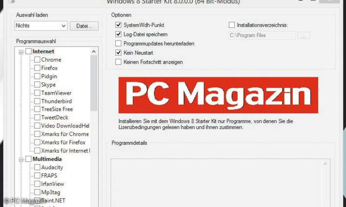 Windows 8: Starter-Kit-Screenshot