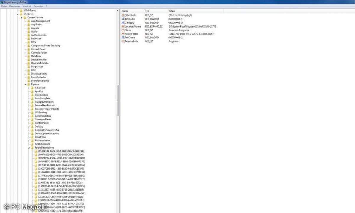 Windows 7 Registry