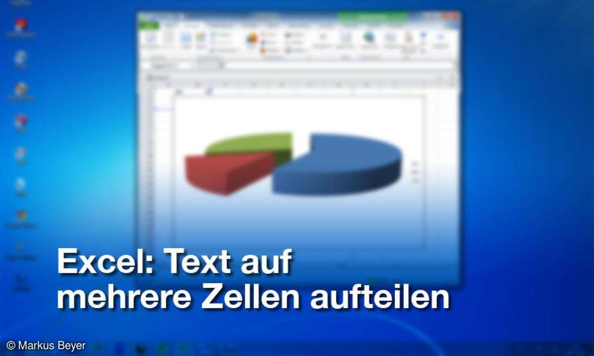 Excel: Text auf mehrere Zellen aufteilen