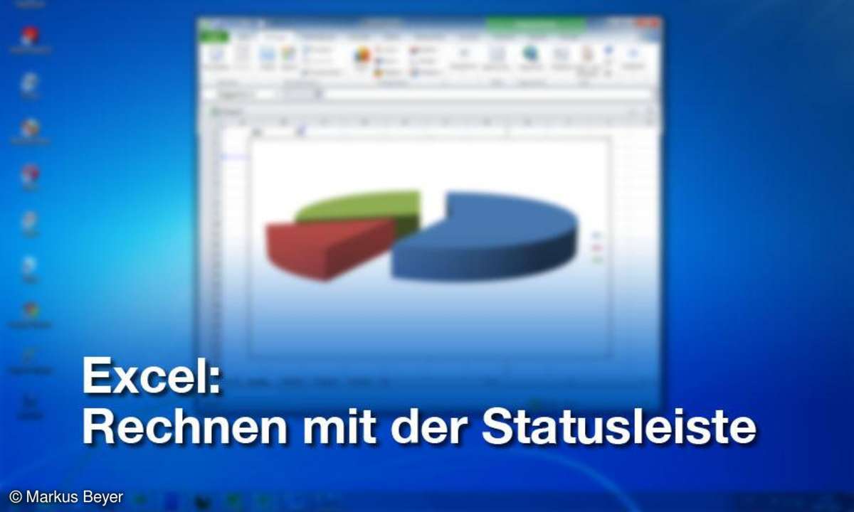 Excel: Rechnen mit der Statusleiste