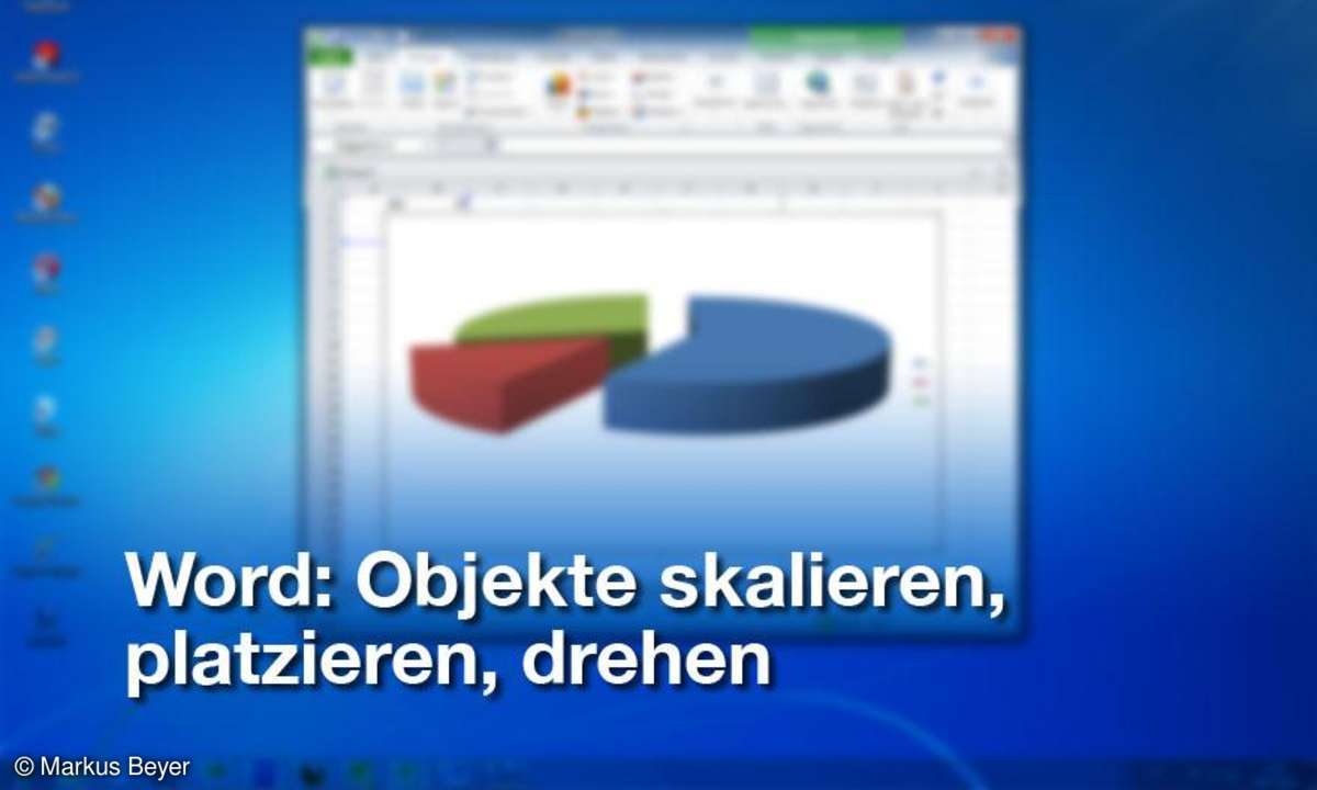 Word: Objekte skalieren, platzieren, drehen