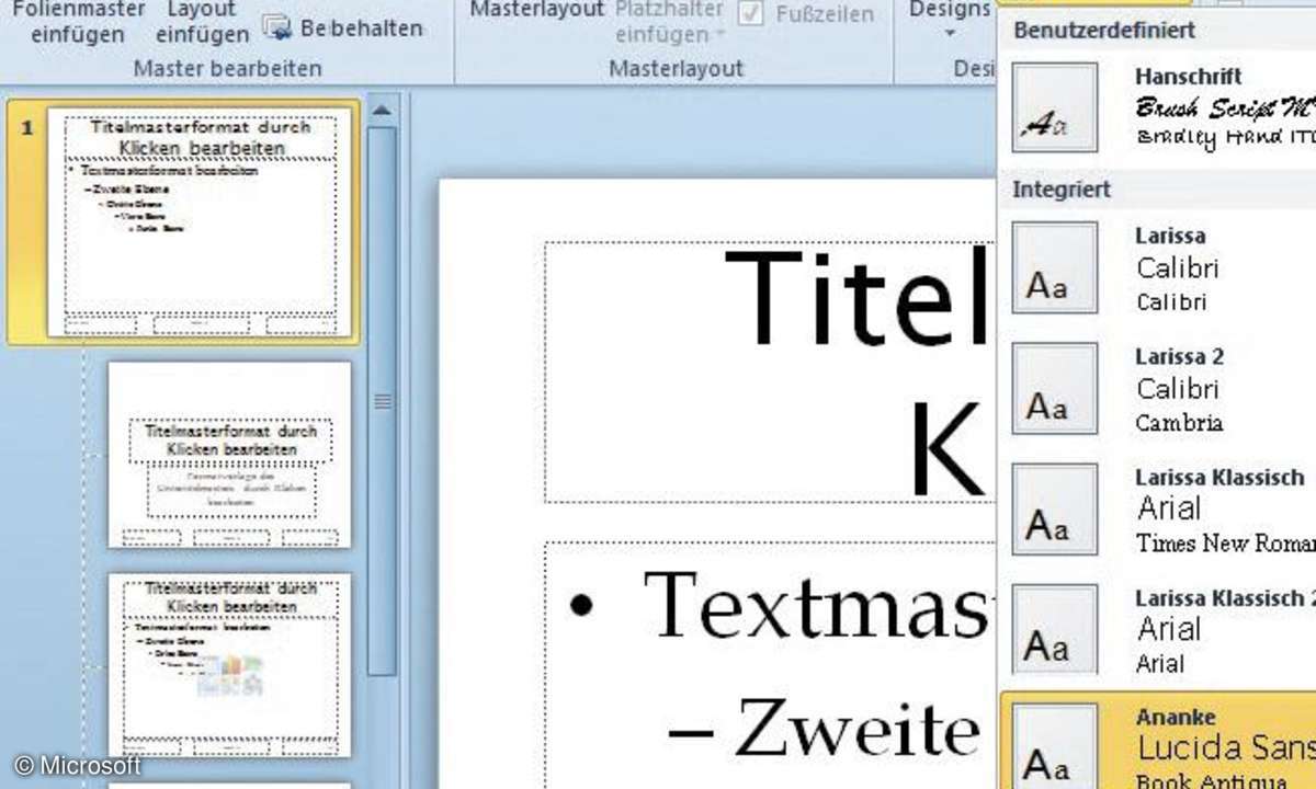 PowerPoint-Masterfolien erstellen
