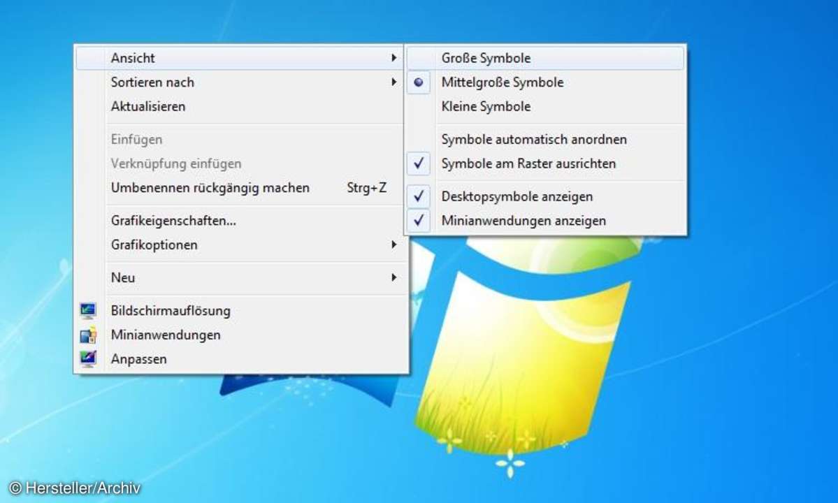 Desktop-Icons anpassen