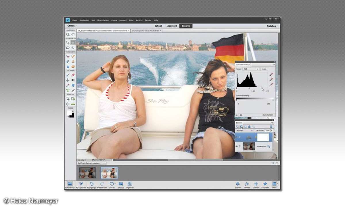 Photoshop Kontrast Tonwertkorrektur Tutorial Histogramm