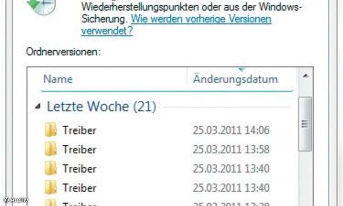 Eigenschaften von Treiber