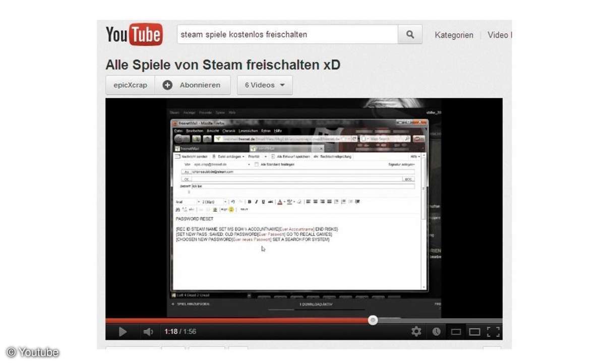 Spiele von Steam freischalten