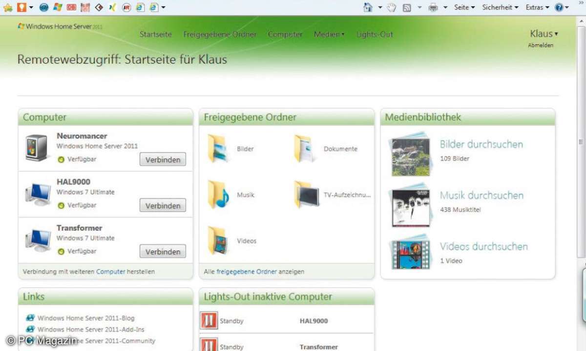 Windows home server 2011