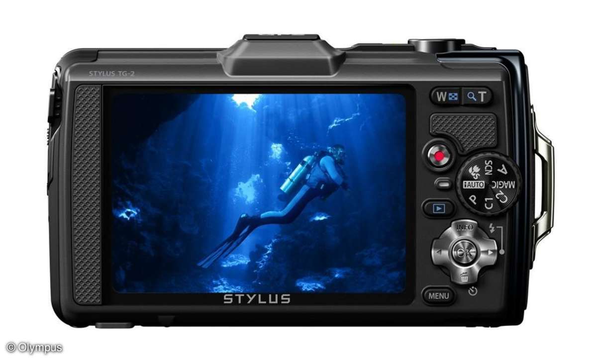 Olympus Stylus TG-2 - hinten