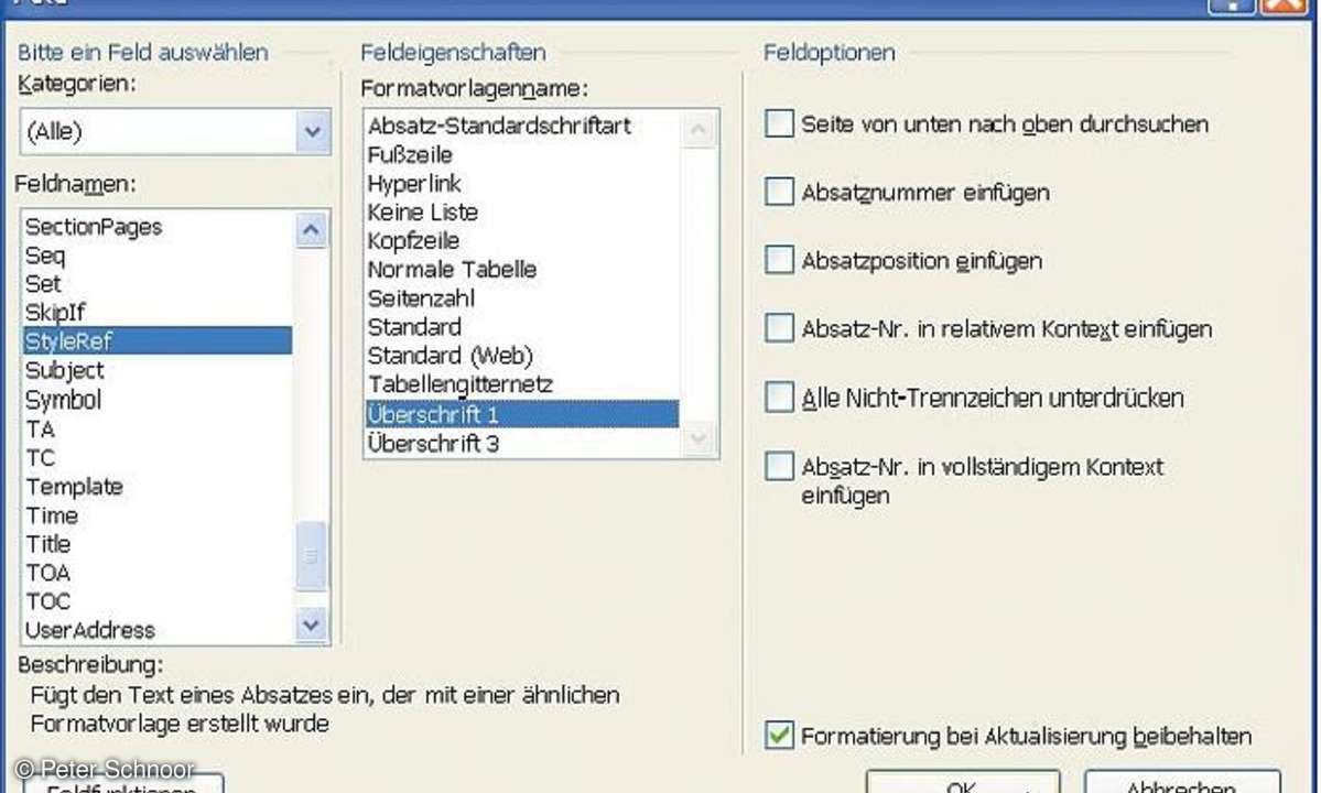 Kopf- und Fußzeilen in Word