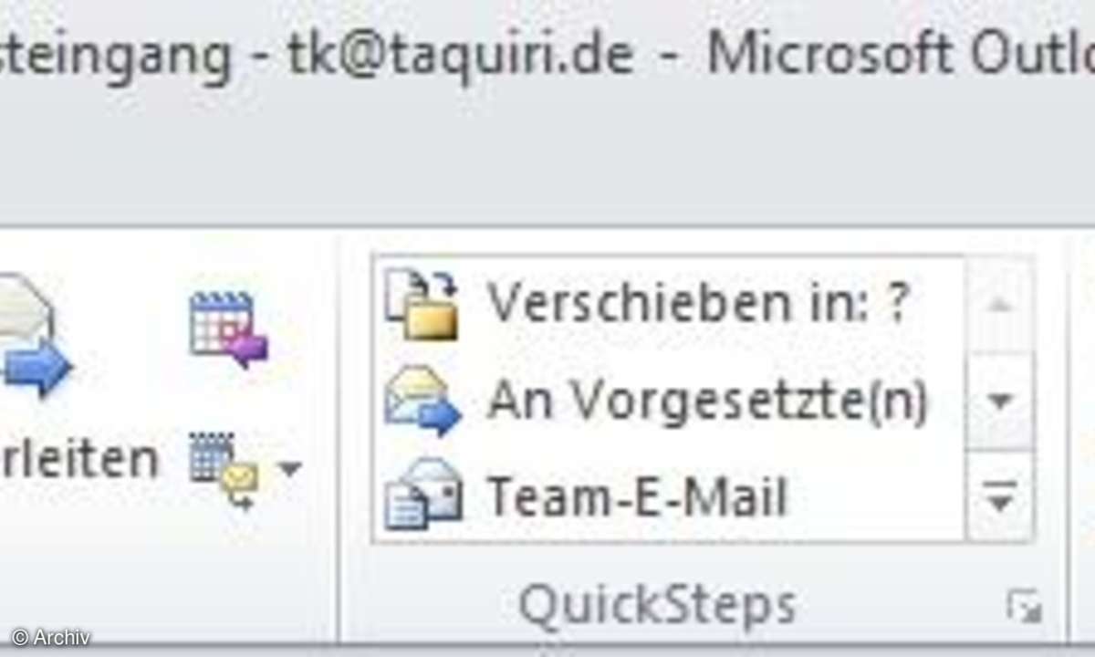 Ribbon in Outlook 2010