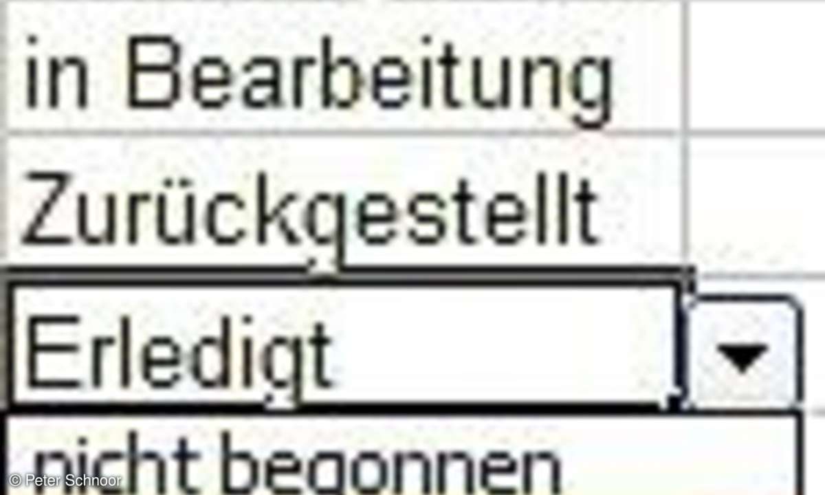 Aufgabenverwaltung mit Excel