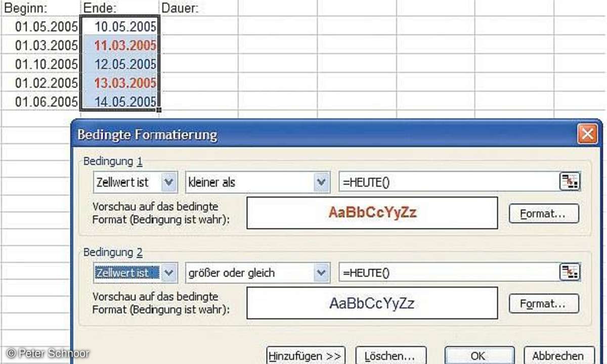 Aufgabenverwaltung mit Excel