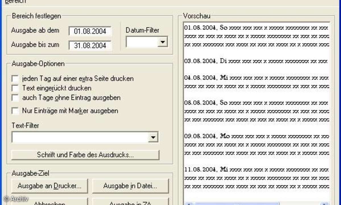 Alltags-Tagebuch: Verwaltet Erinnerungen