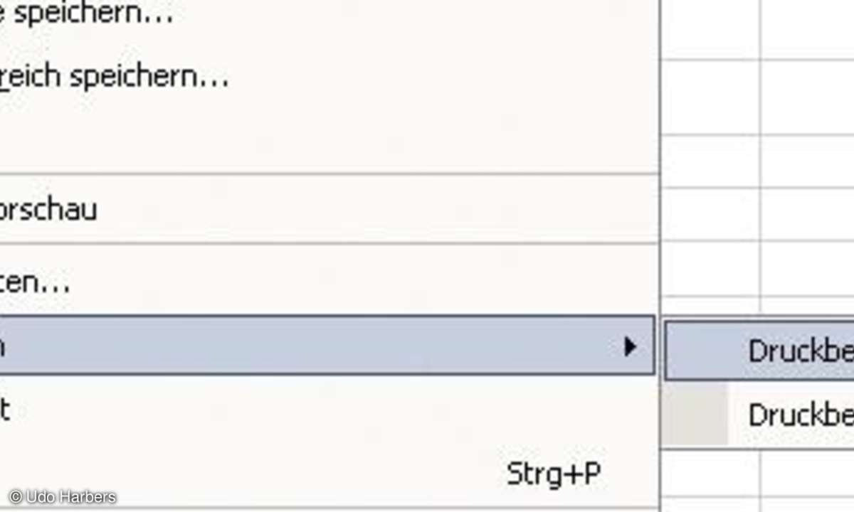 Ausdrucken von Excel-Tabellen