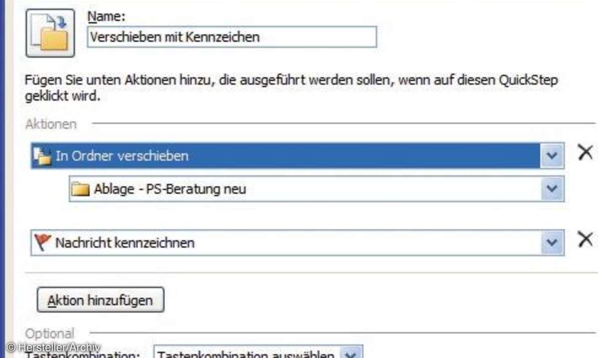 QuickSteps für Outlook 2010